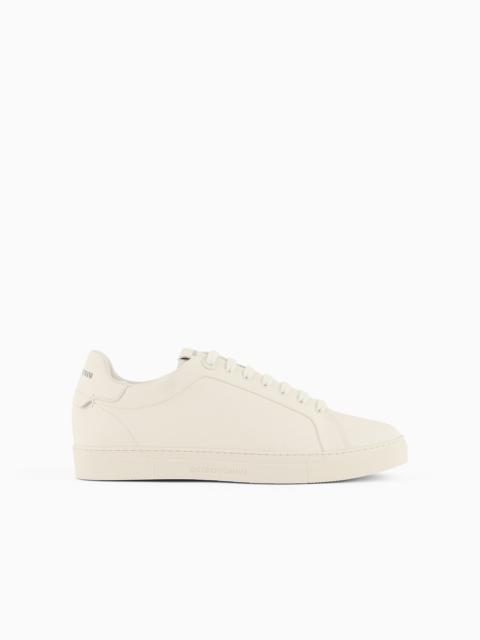 EMPORIO ARMANI Supple leather sneakers