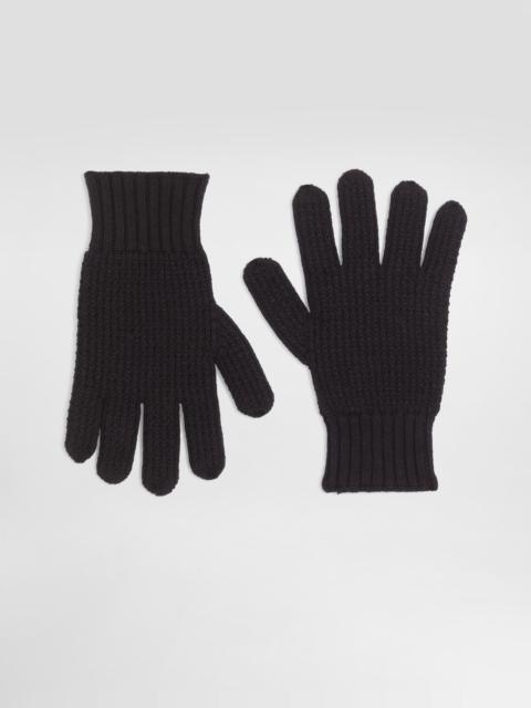 Dolce & Gabbana Knitted virgin wool gloves