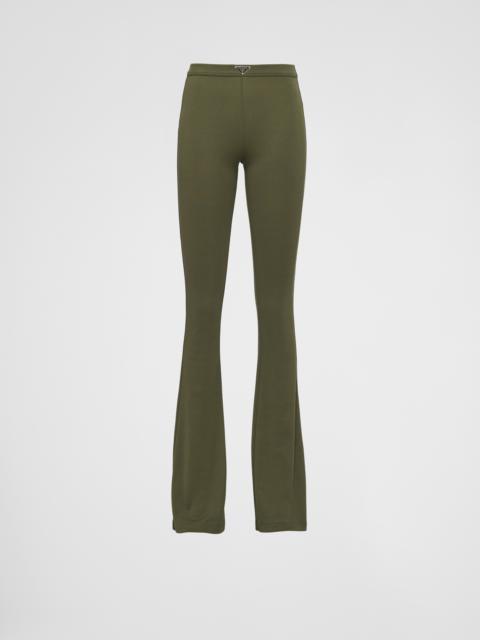 Prada Ribbed knit cotton pants