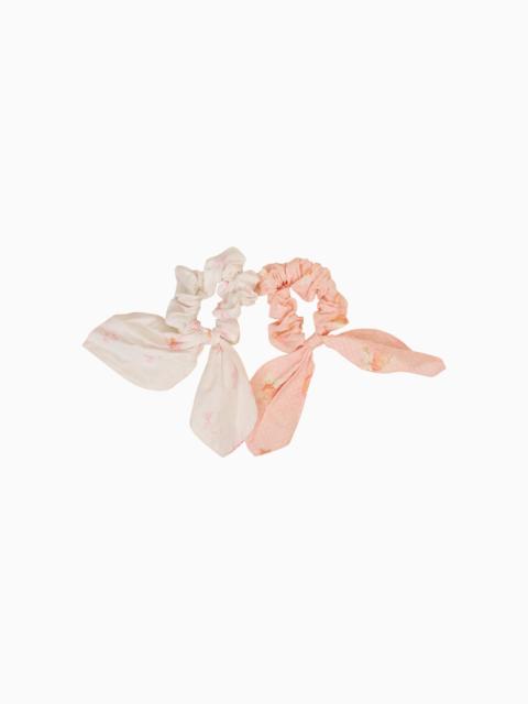 LoveShackFancy Peaches and Cream Scrunchie Set