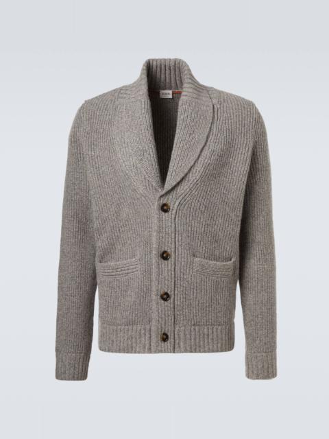 Tod's Ribbed-knit wool and cashmere cardigan