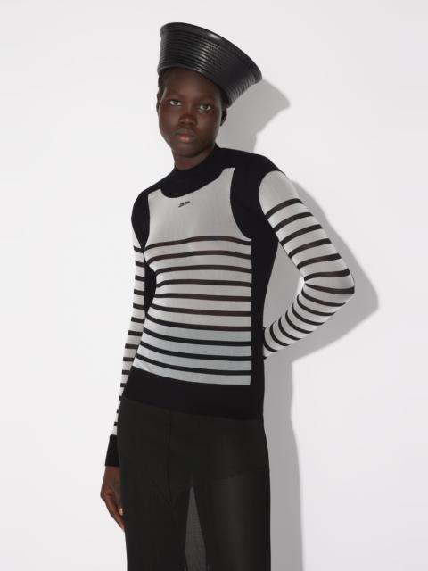 Jean Paul Gaultier THE BI-MATERIAL MARINIÈRE SWEATER