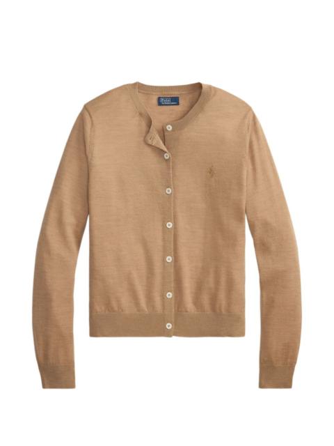 Polo Ralph Lauren logo-embroidered wool cardigan