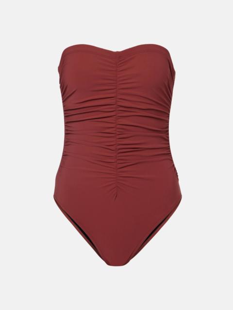 KARLA COLLETTO Basics ruched bandeau swimsuit