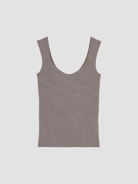 RÓHE Women's Knit Scoopneck Tank - Taupe Melange