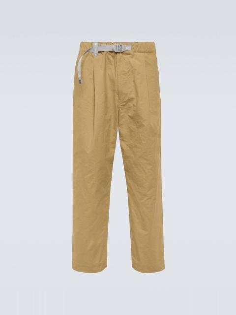 and Wander and wander Nylon Chino Tuck Tapered Pants