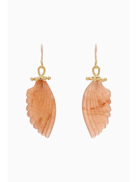 ULLA JOHNSON Small Wing Stone Drop Earring