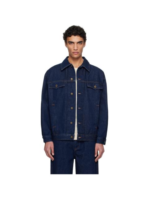 A.P.C. A. P.C. Navy Elvis Denim Jacket