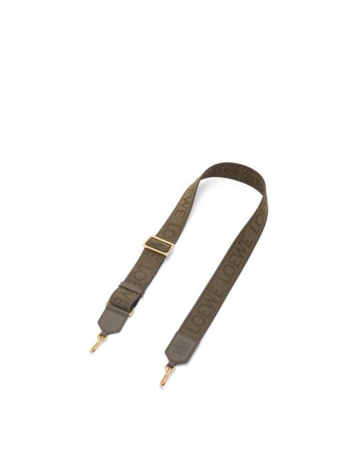 Loewe Anagram strap in jacquard and calfskin