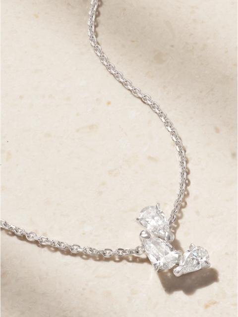 REPOSSI Serti Sur Vide 18-karat White Gold Diamond Necklace