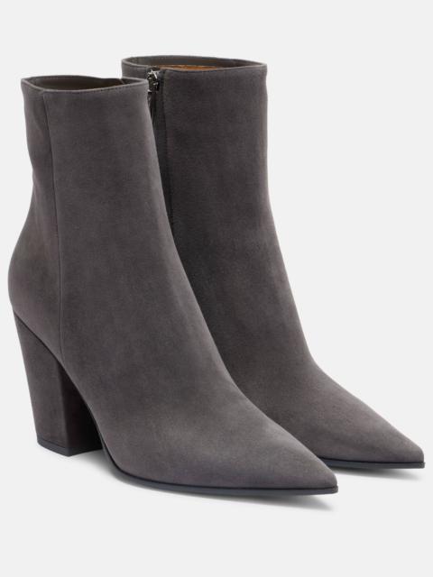Gianvito Rossi Keinna 85 suede ankle boots