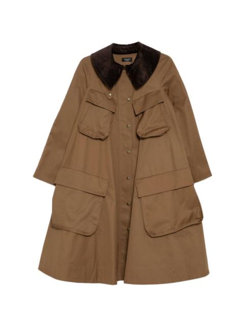 A.W.A.K.E. MODE gaberdine coat