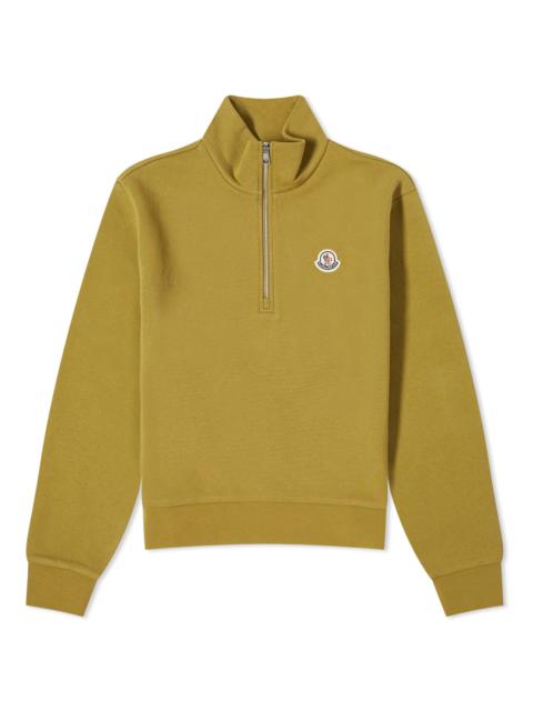 Moncler Moncler Badge Logo Quarter Zip Sweat