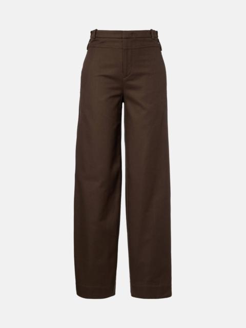 Vince Cotton twill wide-leg pants
