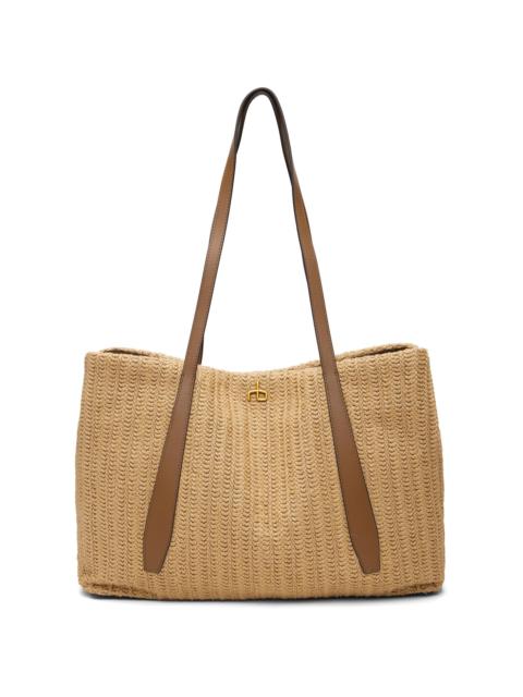 rag & bone Beige Chelsea Straw Tote