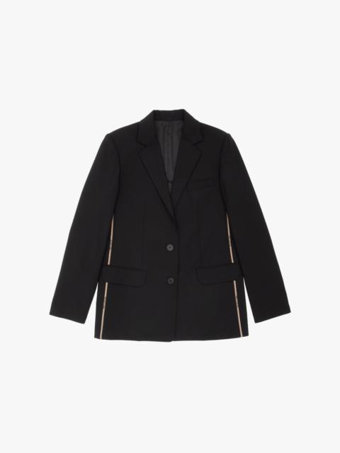 Helmut Lang STRETCH WOOL LOGO BLAZER