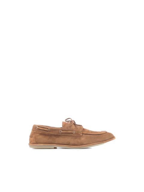 OFFICINE CREATIVE Love 001 suede boat shoes