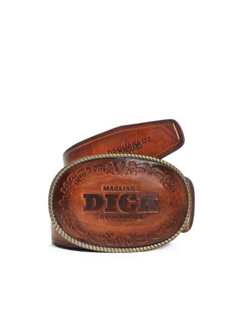 DSQUARED2 x Magliano embossed buckle belt