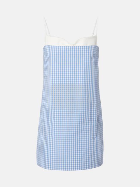 SHUSHU/TONG Gingham cotton minidress
