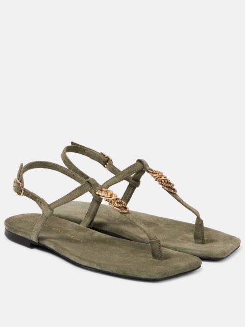 DOROTHEE SCHUMACHER Suede Sensation suede thong sandals