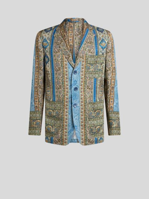 Etro PARTIALLY-LINED BLAZER WITH THREE PATCH POCKETS