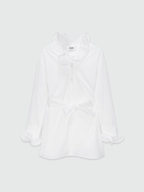 MSGM White cotton dress