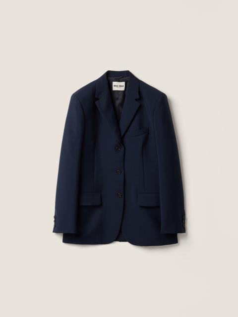 Miu Miu Single-breasted kid mohair jacket