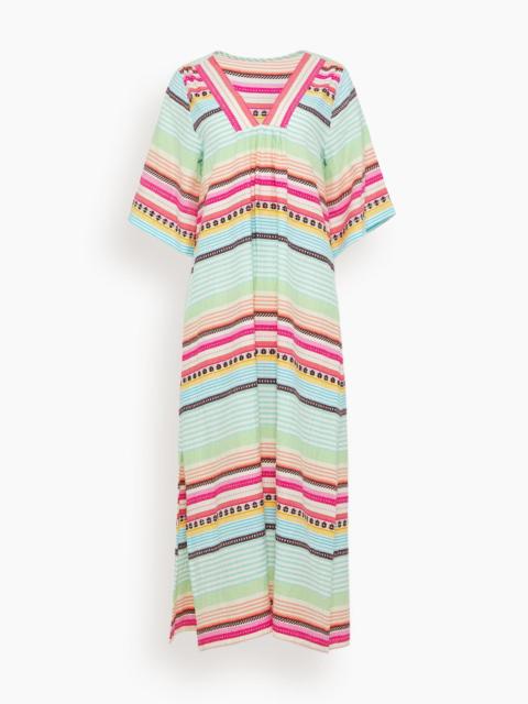 lemlem Edna V-Neck Dress in Beali Festival