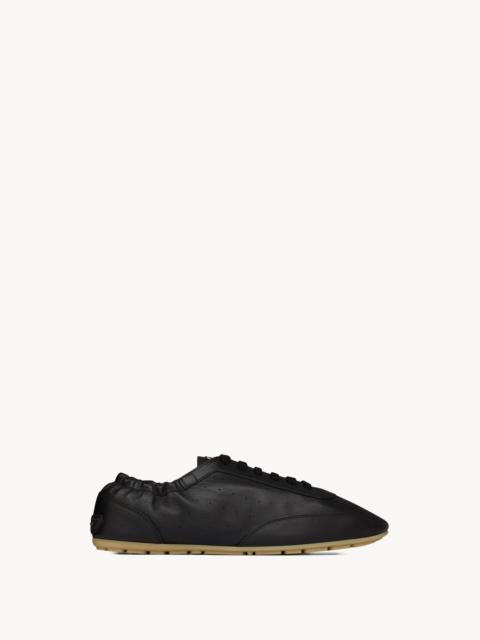 SAINT LAURENT LEWIS SNEAKERS IN GRAINED LEATHER