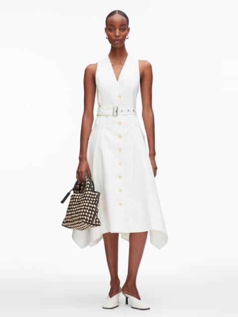 3.1 Phillip Lim Patchwork Sleeveless Belted Utility Dress