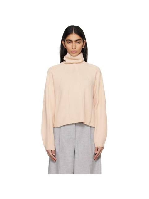 Beige Raglan Turtleneck