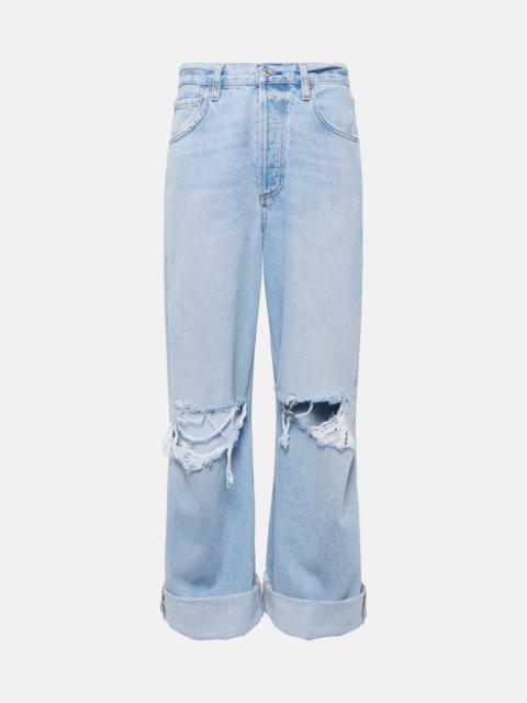 Citizens of Humanity Ayla distressed mid-rise wide-leg jeans