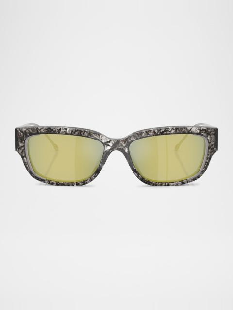 Men's DL2002MU Rectangular Sunglasses