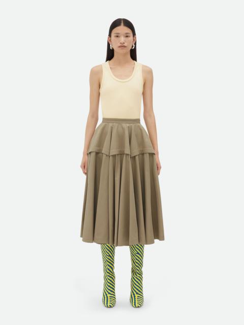 Bottega Veneta Compact Cotton Skirt