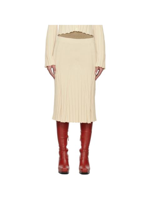 Stella McCartney Off-White Paneled Midi Skirt