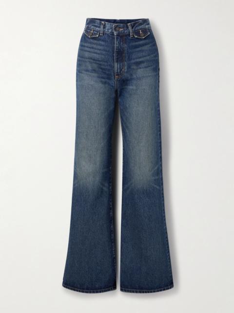 NILI LOTAN Edira high-rise flared jeans Mid denim