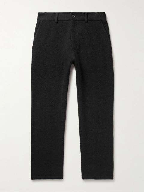 The Elder Statesman Straight-Leg Cashmere Trousers Black