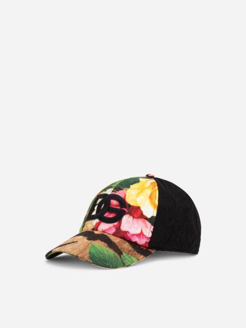 Dolce & Gabbana Brocade baseball cap with DG embroidery