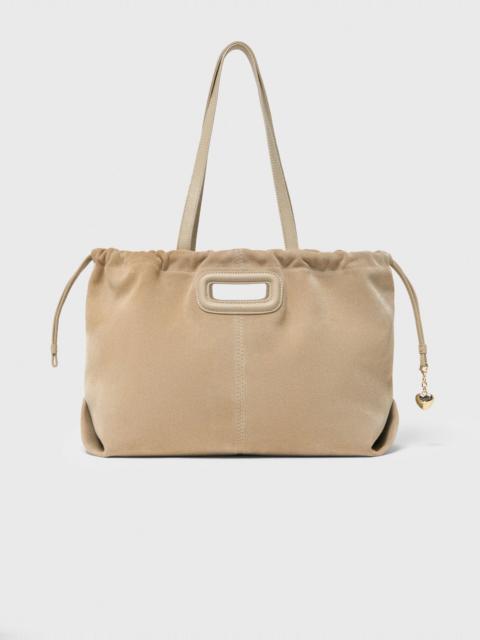 maje Suede Milpli tote bag