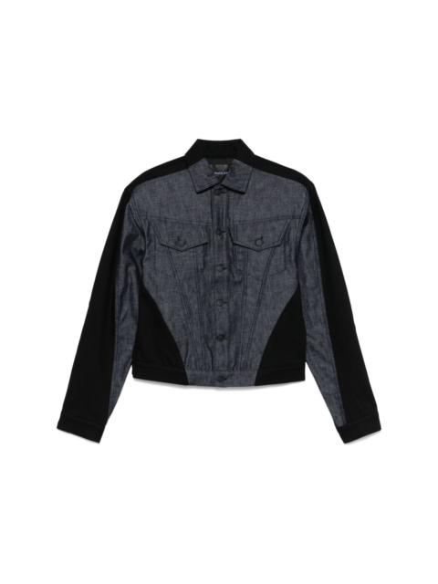 bi-color denim jacket