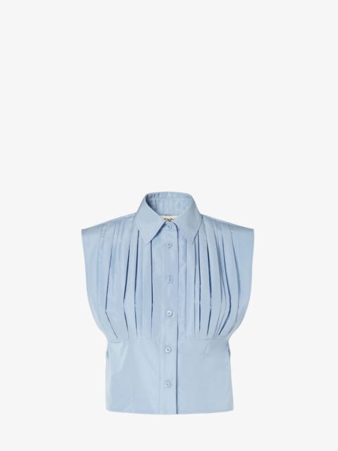 FENDI Top Light blue faille top