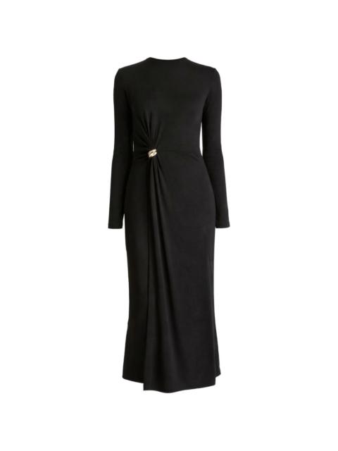 Vince side drape midi dress