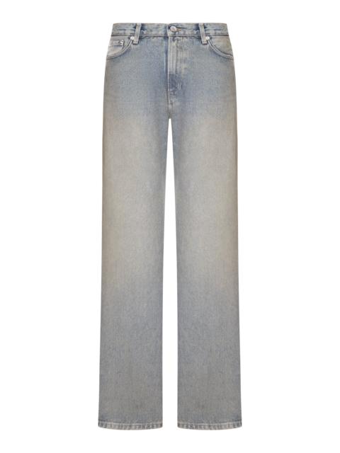 HAIKURE WIDE LEG DENIM JEANS IN LIGHT WASH