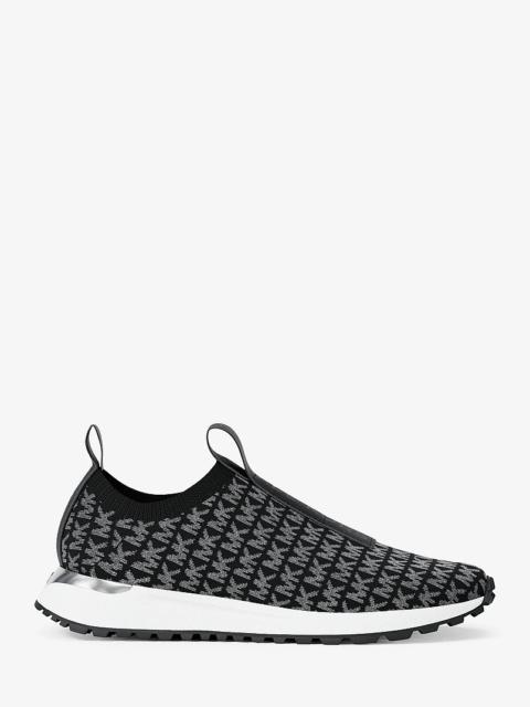 MICHAEL KORS Bodie Metallic Logo Knit Slip-On Sneaker