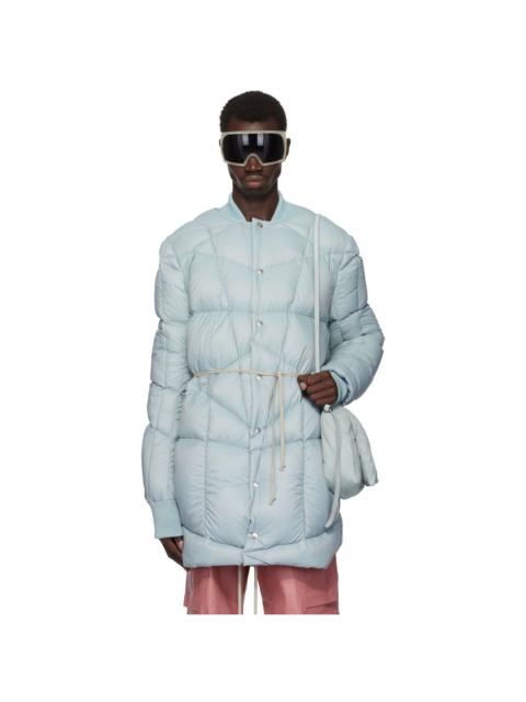 Rick Owens Blue Porterville Flight Liner Down Coat