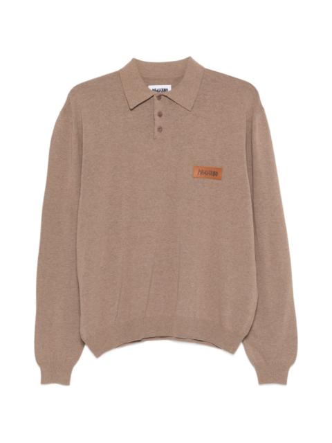 MAGLIANO long-sleeve logo-patch polo shirt