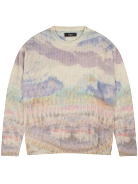 AMIRI tie-dye cashmere jumper