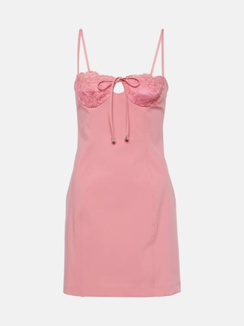 Blumarine lace-detail mini dress