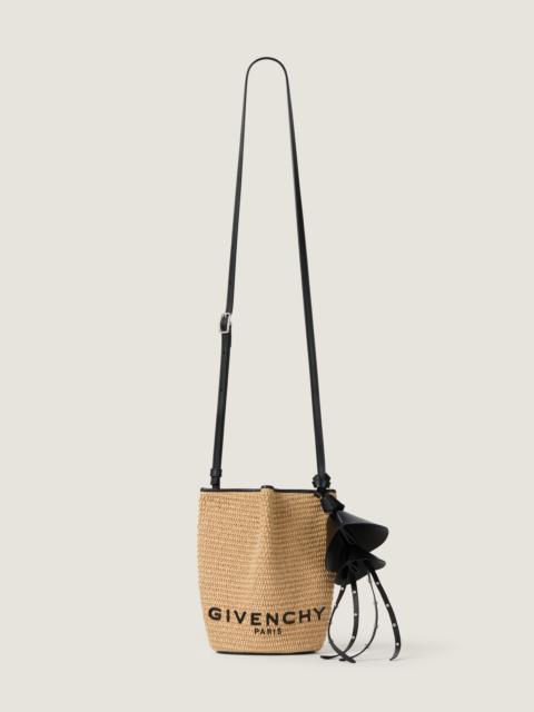 Givenchy NANO SNAP BUCKET BAG IN RAFFIA