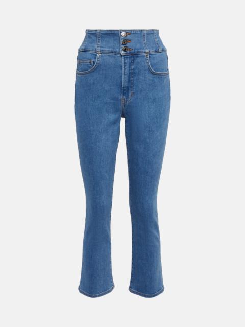 VERONICA BEARD Carly high-rise kick-flare jeans